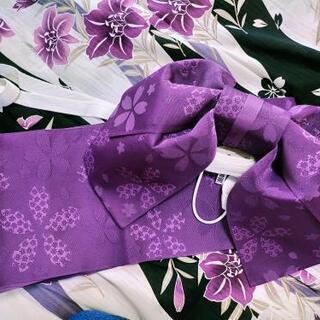 浴衣セット(帯+リボン) クリーニング済の画像