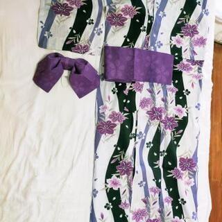 浴衣セット(帯+リボン) クリーニング済