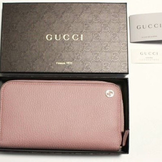 【グッチ】【専用箱付き】GUCCI ラウンドファスナー長財布　ソ...