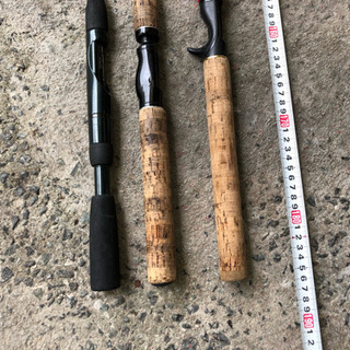 釣り竿ロッド左の2本だけの画像
