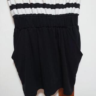 ＆byP＆Dボーダー柄 ワンピースの画像