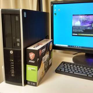 WiFi対応/ デススト、フォートナイトにも最適/ ゲーミングPC /ゲームコントローラー付属/ 4K対応/ core-i5 / GTX1050ti /メモリ8GB/ スピーカー内蔵 /SSDも追加可能