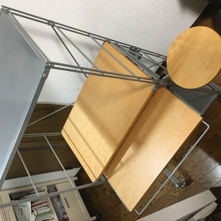無印良品パソコンラック　パソコン台　スチールユニットシェルフの画像