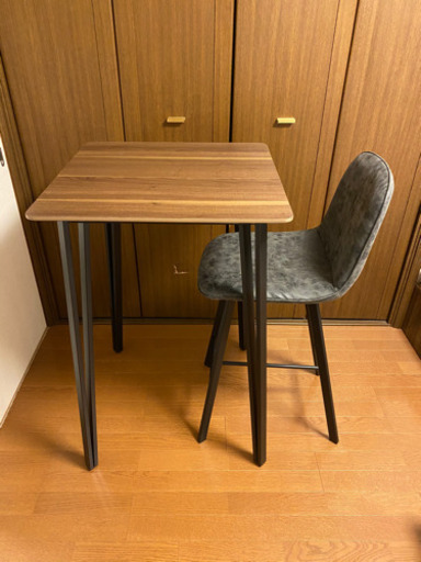 【売約済（イケハタ様）】【ほぼ新品】カウンターテーブル&チェアセット★半額