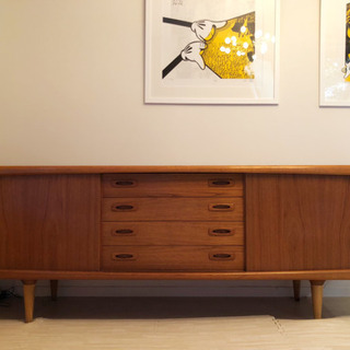 値下 / TEAK SIDEBOARD BY H.P. HANSEN, DENMARK 1960s 北欧
