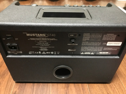 【ギターアンプ】Fender MUSTANG GT40