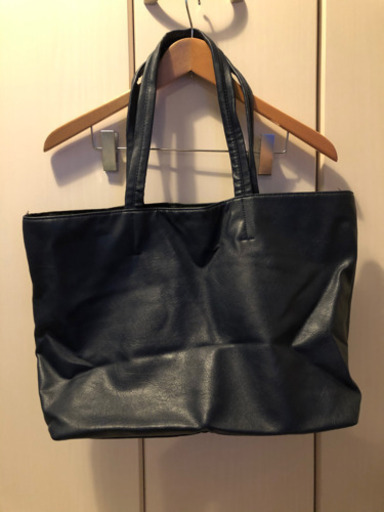 【LHP/エルエイチピー】ネオレザートートバッグ　ネイビー