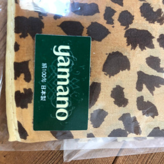 山野じゅんこ新品ヒョウ柄ハンカチ日本製
