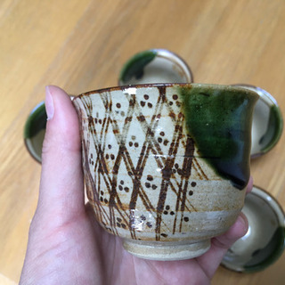 織部 湯呑み ５個セットの画像