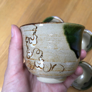 織部 湯呑み ５個セットの画像