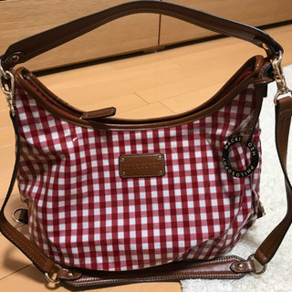 マッキントッシュフィロソフィ　バッグ（赤チェック柄）