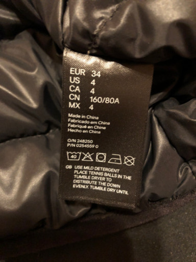 アレキサンダーワン H&M スキューバコート 完売品 ダウンライナー付き