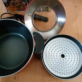 【CocooK】電気グリル鍋(蒸､煮､焼)の画像