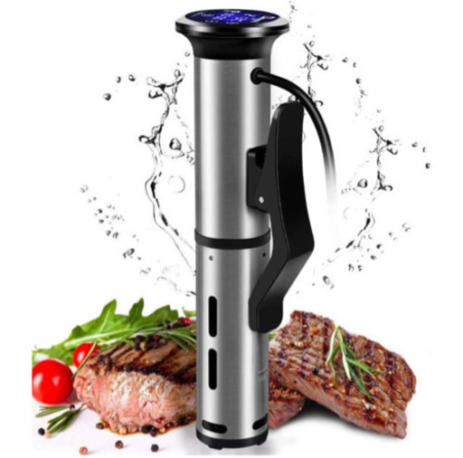 【新品未使用】低温調理器 2020最新改良版 真空調理器 IPX7防水 水温制御クッカー 均一加熱 1000W 操作簡単 肉/卵/家禽/魚/野菜などのお料理用  ③