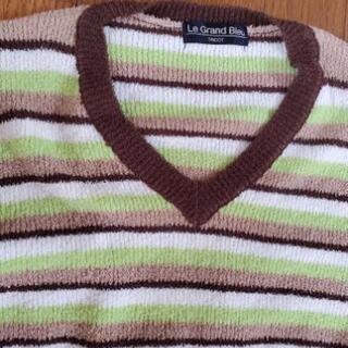 ボーダー柄ニット★Mサイズ美品の画像