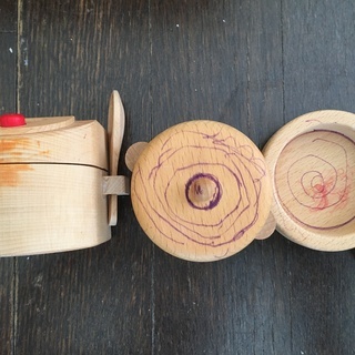 【取引完了】木製ミニキッチン おままごとセットの画像