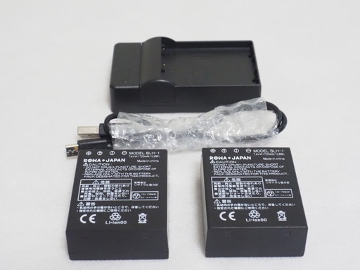 売約済【ほぼ新品】オリンパス OLYMPUS BLH-1 リチウムイオン互換充電池＋充電器セット / ロワジャパン