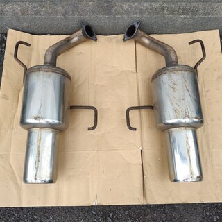 スバル レガシィBP5 STI Genome ゲノム マフラー 2本出し 美品