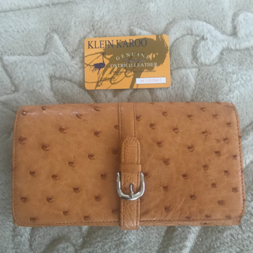 未使用　良質オーストリッチ長財布