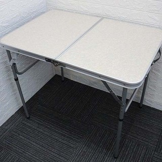 ss1390　アルミ製　折りたたみテーブル　90×60　高さ調整...