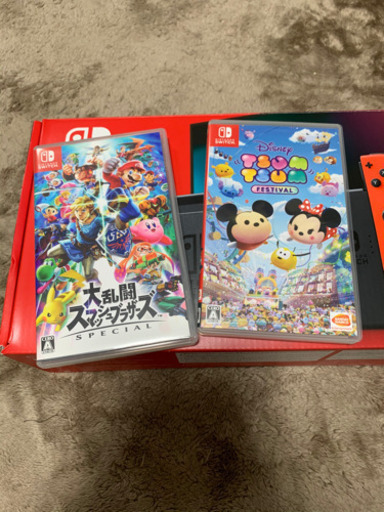 Nintendo Switch本体とカセット2本セット