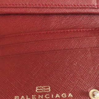 バランシアター　ワニ柄　赤　長財布の画像