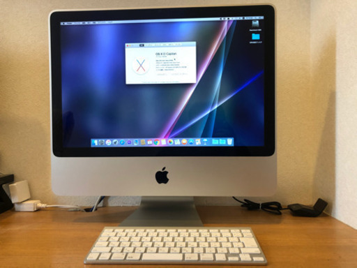 iMac Early2008 20inch SSD換装(256G) メモリー4GB
