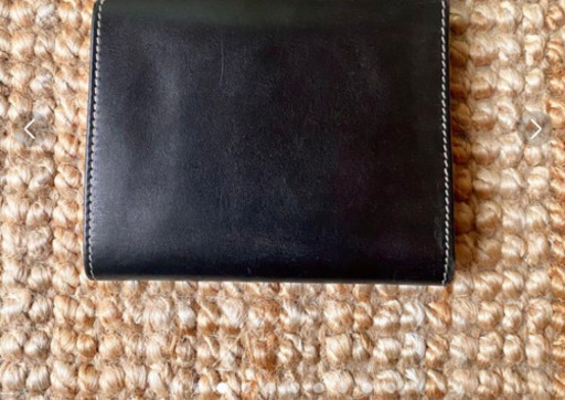 ホワイトハウスコックス　三つ折り財布　ブラック×ピンク