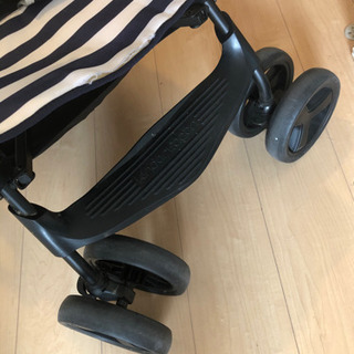  DUOシティHOP ネイビー　2人乗りベビーカー  美品の画像