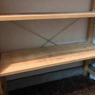 IKEAで購入したウッドラック※シューズラックに使ってました。差し上げます。の画像