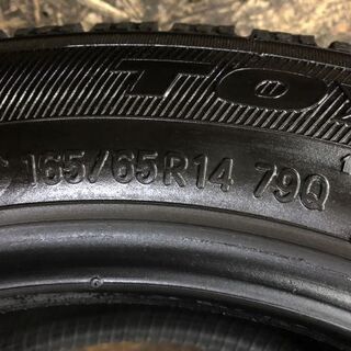 TOYO GARIT GIZ 165/65R14 14インチ スタッドレス 4本 2019年製 バリ溝 タンク デュエット パッソ ルーミー等 (TC220) クレジットカード QR決済可能の画像