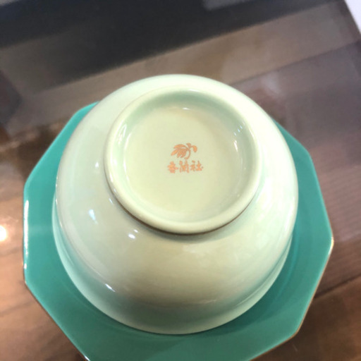 香蘭社 五草花 湯のみ、茶托 5客セット【新品】
