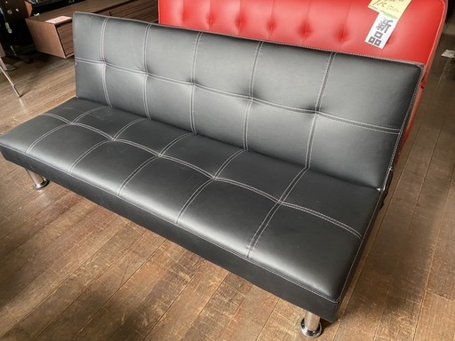 ソファーベッド！現品のみ！6800円！ブラック！ほぼ新品！他にも沢山の商品がありますので見学に来てください＼(^o^)／