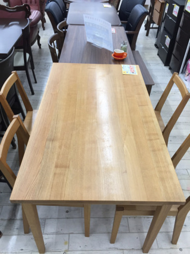 7/21東区和白  無印良品  ダイニング5点セット  王道ブランド無印良品  シンプルで使いやすい大きさ