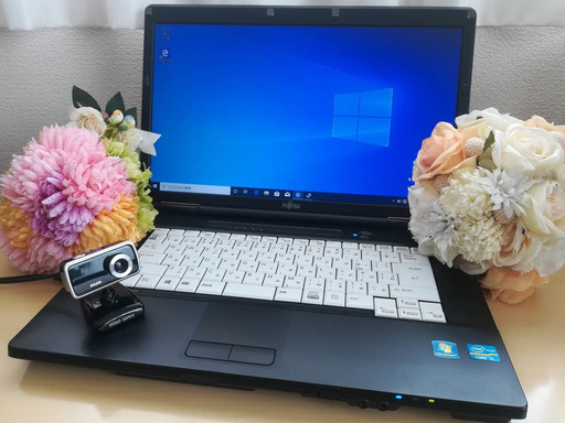 (お打合せ中)ノートパソコンA 富士通 LIFEBOOK A572/F CPU:core i3 メモリ:4GB HDD:320GB OS:Windows10Pro(64bit) 15.6型 無線LAN有(Wi-Fi子機アダプター付き) 光学ドライブ内蔵 USBカメラ付き