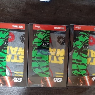 未開封【スターウォーズ】 フェイスタオル【2枚セット】3組