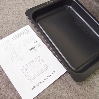 美品　中古品　BALMUDA オーブンレンジ　K04A-WH　角皿、取説有りの画像