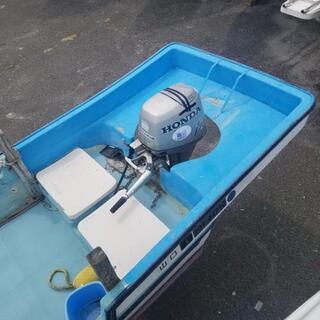 和船型ボート➕ホンダ30馬力船外機、セル付き。船検査タップリ❗の画像