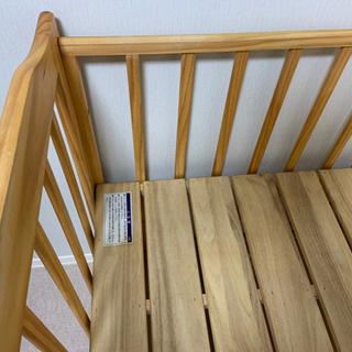 【受け渡し先決定】カトージ　ベビーベッド  ミニサイズの画像