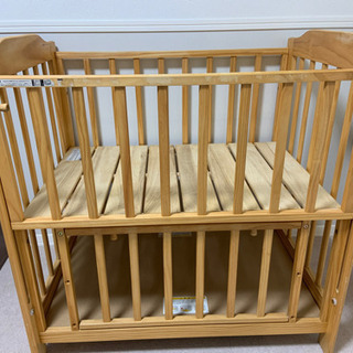 【受け渡し先決定】カトージ　ベビーベッド  ミニサイズの画像
