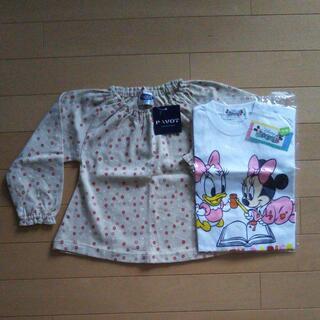 【未使用】女児 花柄チュニック＆ディスニーTシャツ 95cm（※...