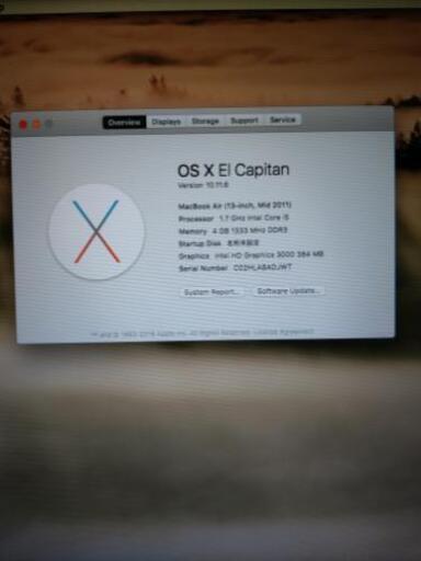 【交渉中】Mac Book Air 