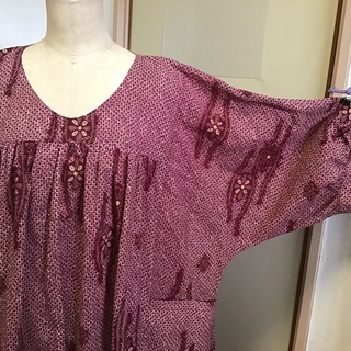 アンティーク着物のリメイク　チュニックの画像