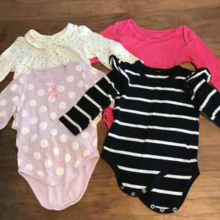 ロンパース 長袖　70 肌着　女の子　4枚セット