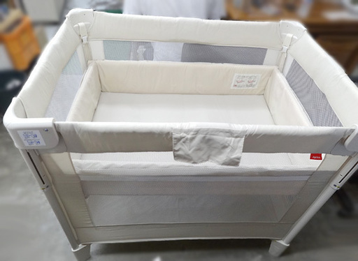 アップリカ たためるベビーベッド COCONEL Air ココネルエアー 66046 ミルク 新生児～24カ月 布製 Aprica ☆ PayPay(ペイペイ)決済可能 ☆ 札幌市 豊平区 平岸 アウトレットモノハウス