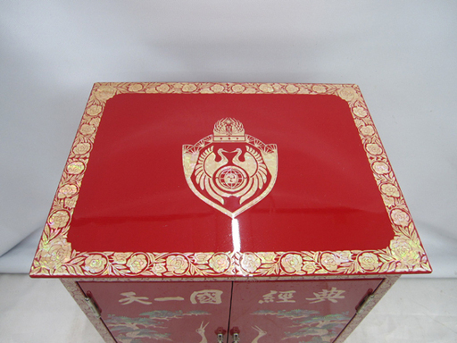 ☆ 天一國経典 本箱 螺鈿細工 幅28.5×奥行22×高さ32cm 物入れ 置物 札幌 北20条店