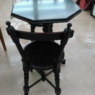 松本民芸家具チェア×2 民芸テーブル 幅60cm 奥行60cm 高さ69cm