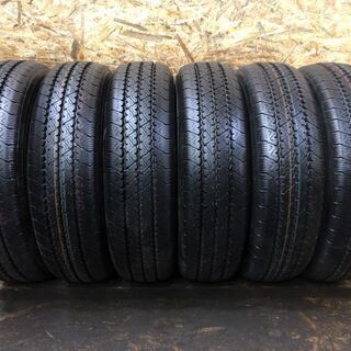 新車外し BS V-STEEL RIB 265 205/70R17.5 115/113L LT 17.5インチ トラックタイヤ 夏 6本 2020年製 トヨエース ダイナ デュトロ等　(TU65) クレジットカード QR決済可能