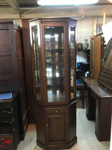 JF00665 コーナー飾り棚 カリモク Direttore