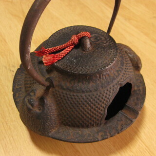 香炉　南部鉄器　岩鋳　タヌキ型